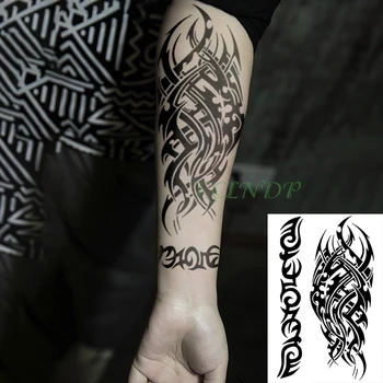

Waterproof Temporary Tattoo Sticker Tribal totem old school fake tatto flash tatoo tatouage Stickers hand arm for girl women men