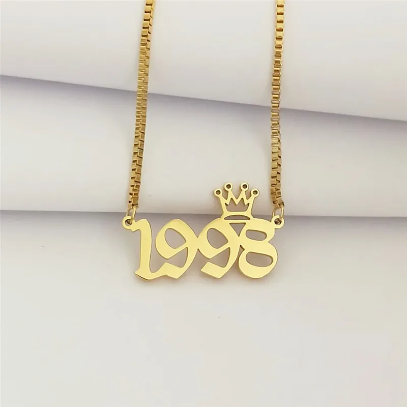 Цепочка с коробкой, золотое, серебряное, Ketting, 1998, ожерелье-чокер, мужское, панк, ювелирное изделие, Старый английский, специальный год, Erkek Kolye