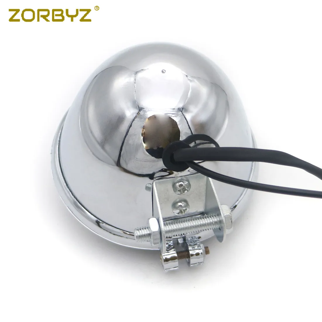 ZORBYZ 5 ''черный/хром ABS Светодиодный прожектор мигает Противотуманные фары Белый Ангел глаз лампа для Harley Honda Виктори на заказ
