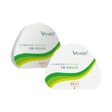

Vsmile 3D Prism High End Multilayer Zirconia Block For Anterior 12Units Bridge Crown 9 Layers Colors With Amann Girrbach