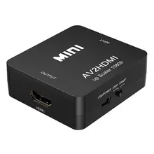 RCA to HDMI, 1080P Mini RCA Composite CVBS AV to HDMI Video Audio Converter Adapter Supporting PAL/NTSC with USB Charge Cable fo RCA to HDMI, 1080P Mini RCA Composite CVBS AV to HDMI Video Audio Converter Adapter Supporting PAL/NTSC with USB Charge Cable fo