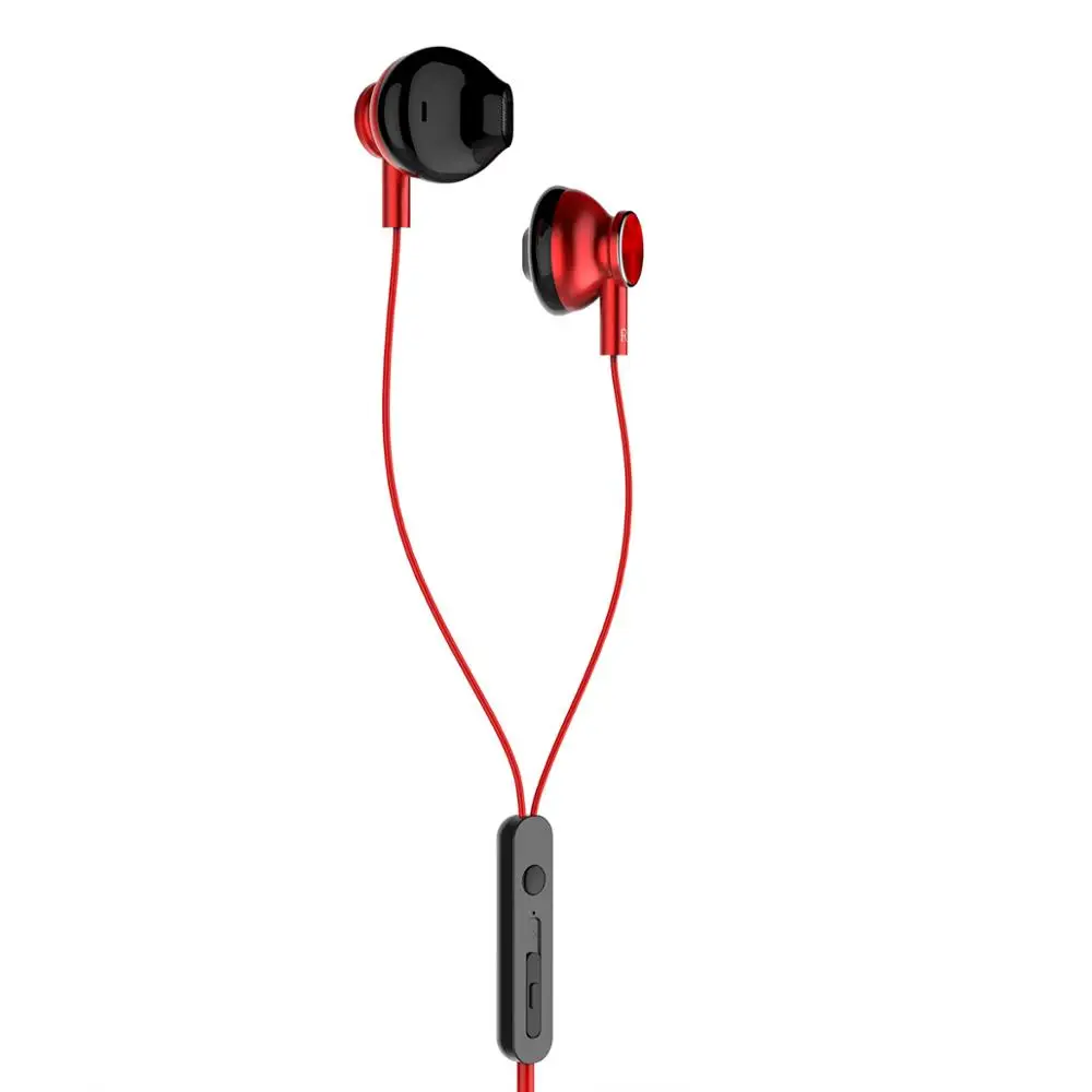 ORICO, проводные наушники в ухо, наушники с высоким басом, двойной стерео, спортивные, Ga mi ng, музыкальные наушники для XIoa mi iPhone с mi crophone - Цвет: Red