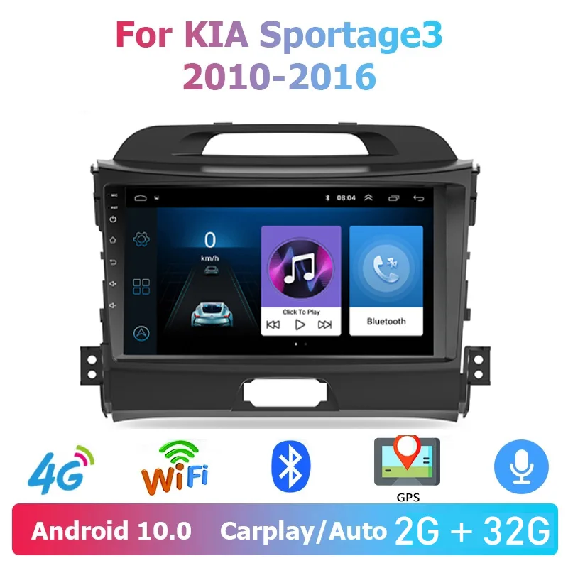 Для Kia Sportage 3 2010-2013 2014 2015 2016 Автомобильный мультимедийный видеоплеер Радио