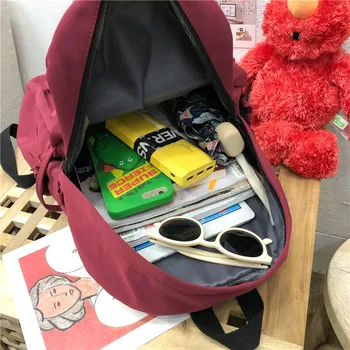 

2020 New Japanese Vintage Sense Girl Backpack Korean Version Ins Nylon Waterproof Female Student Bag