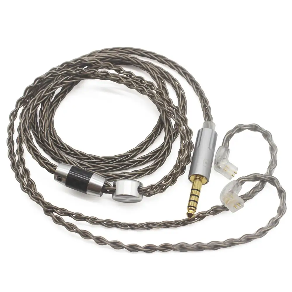 

Youkamoo QDC 8 Core Silver Plated Braided Earphone Replacement Upgrade Cable for ZSN Pro ZS10 Pro NF2u KZ ZSX QDC IEMs …
