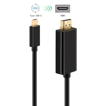 

USBC cable Type C to HDMI 4K HDTV Adapter Cable Gold USB 3.1 USB-C to hdmi for MacBook,ChromeBook Pixel,Huawei MateBook