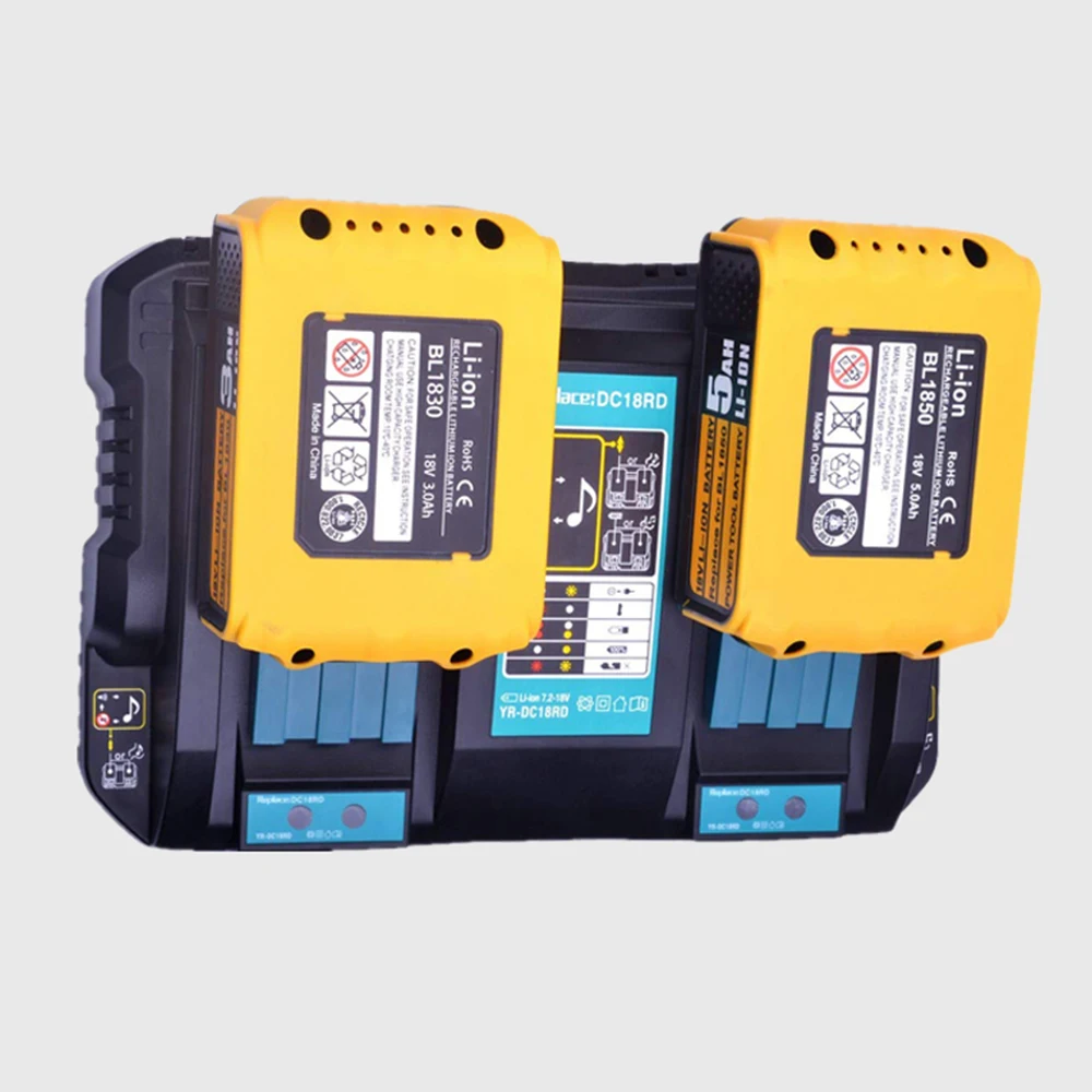 

For Makita DC18RD Charger Dual Charger DC18RD 4A Fast Lithium Battery Charger with USB Cable Port