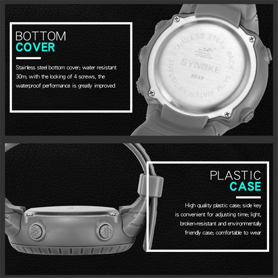 2021 New Men's Digital Watch Men Sports Watches Dual Time Pedometer Alarm Clock 50M Waterproof Military Watch Relogios Masculino