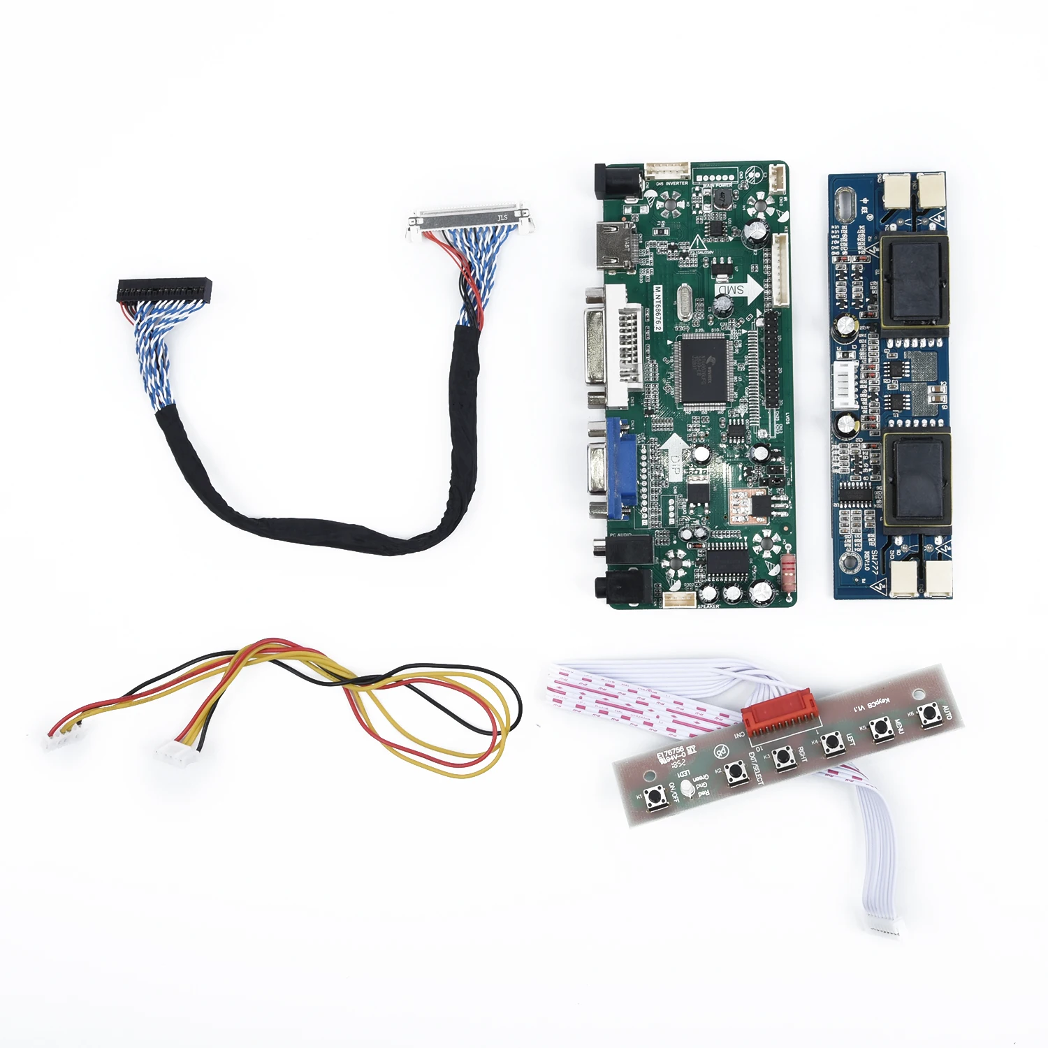 Plug&play Driver LCD Controller HDMI Board Kit for 17inch 19inch LCD M170E5-L09 HDMI+DVI+VGA 1280X1024 12V 3A