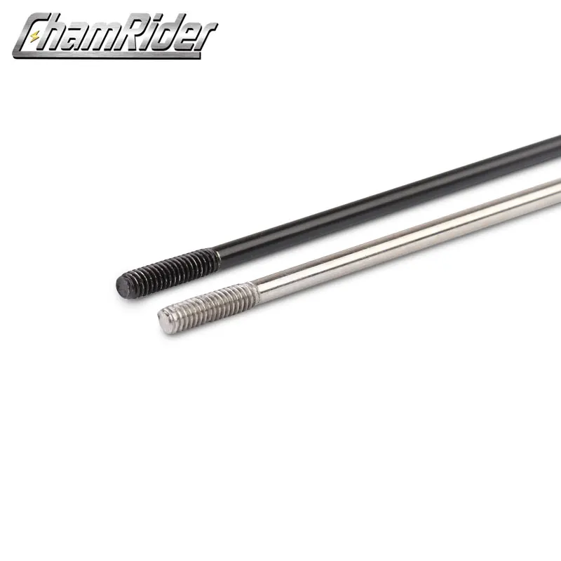 Made Spoke Radius knitting Needle Stainless Steel 14G Black Sliver Straight Head Bicycle Spokes Brass Nipple