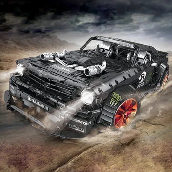 

3168pcs MOC Technic RC Ford Mustang Hoonicorn RTR V2 Car Model Kit Building Blocks Lepinging Racing City Car Led Bricks Toy Gift