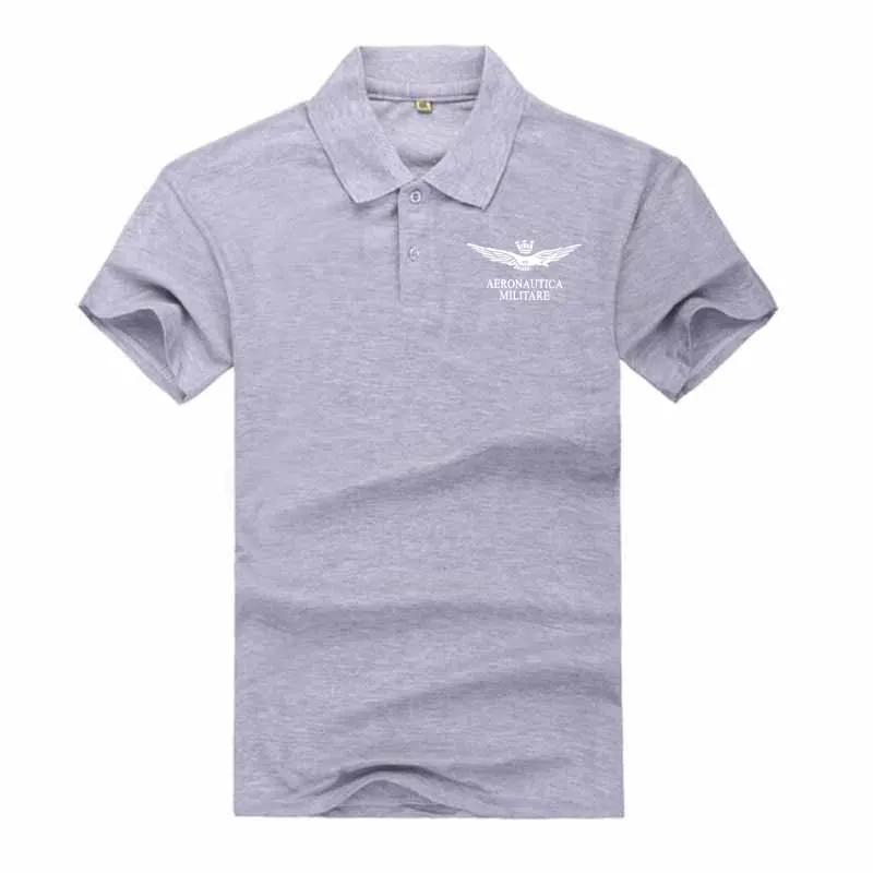 Light gray Новая дышащая классическая мужская рубашка поло, брендовая одежда, мужская повседневная рубашка поло с коротким рукавом, S-3XL - Цвет: Light gray