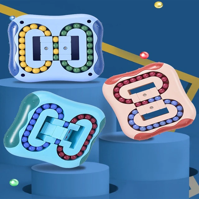 Kids Rotating Magic Bean Intelligence Fingertip Cube Toy Children Finger Gyro Magic Disk Learning Educational Cube Toys 1