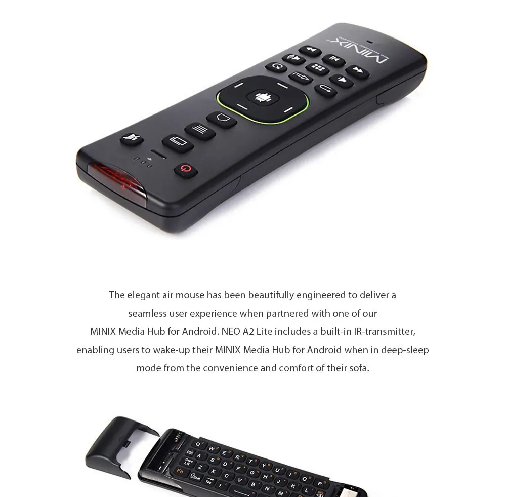 MINIX NEO A2 Lite для MINIX tv BOX Fly Air mouse 2,4 ГГц Беспроводная клавиатура Air mouse для Android Smart tv Box PC