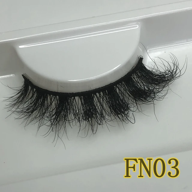 Mikiwi FN Natural Mink Lashes 10-12MM Super Fluffy Short Eyelashes Faux Cils GB Popular Messy Lashes Less Hair Faux Lashes FN03
