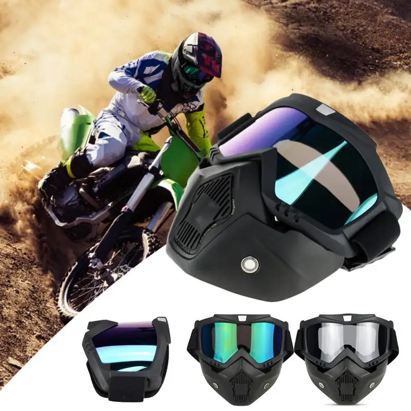 Winter Warm Motorcycle Riding Goggles Mask Anti-fog Anti-UV Windproof Face Snowmobile Accessories | Автомобили и мотоциклы