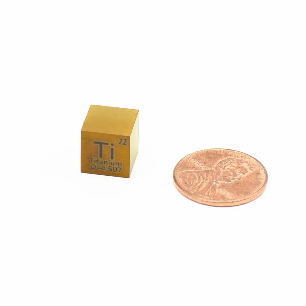 

Pure Titanium 10mm Cube Metal Ti 99.5% Ta1 Anodizing Coffee Color For Element Collection Science Gift Hand Made Diy Hobbies