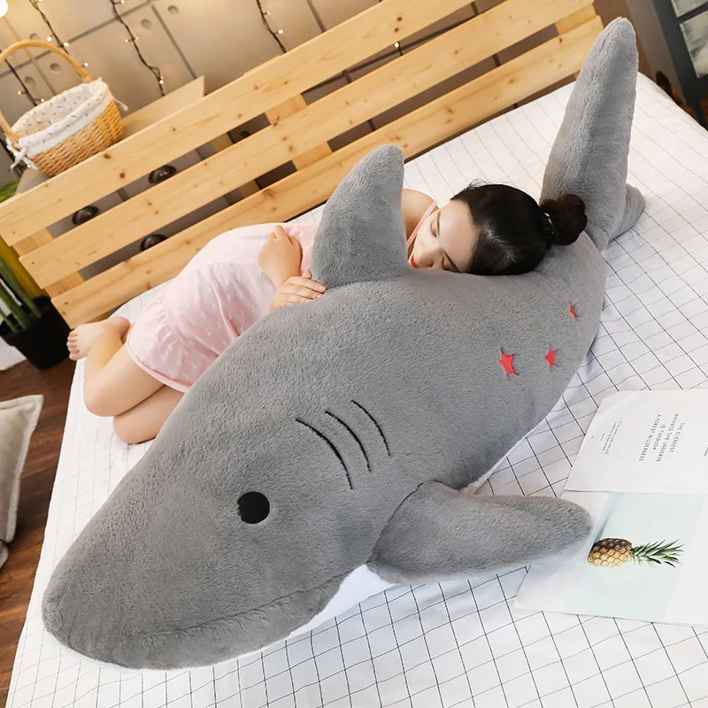 Новинка, 50-120 см, гигантская имитация укуса, плюшевая игрушечная Акула, мягкая Успокаивающая подушка, подарок для детей, девочек, кукла-животное, подушка, подарок для малышей