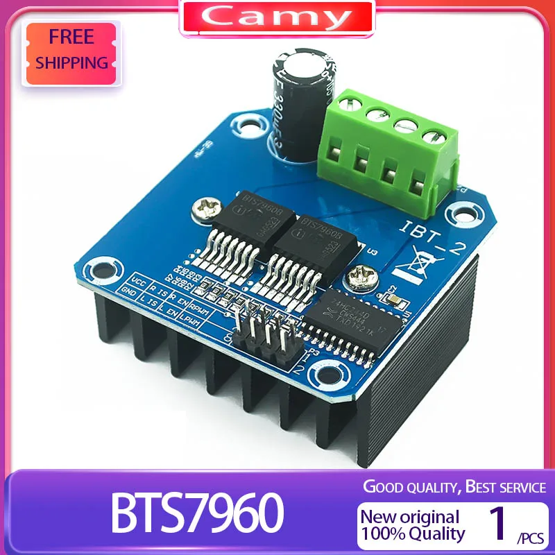 

Двойной модуль двигателя высокой мощности BTS7960 43A H-bridge/smart car/