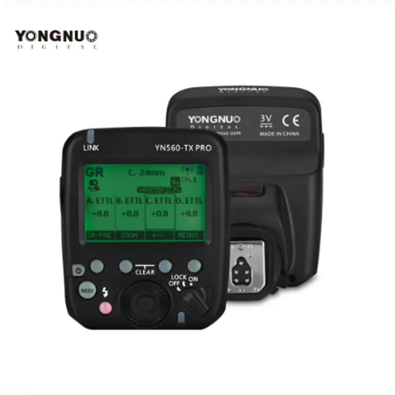 

YONGNUO YN560-TX PRO Flash Trigger TTL 2.4G On-camera Speedlite Wireless Transmitter for Canon DSLR Camera with LCD Screen