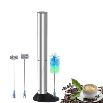 

Stainless Steel Electric Handheld Milk Frother Foamer Whisk Mixer Egg Beater Coffee Maker Blender Auto Stirrer Kitchen Stir Tool