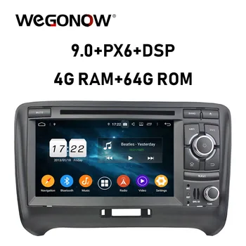 

DSP Android 9.0 8 Core 4GB RAM 64GB ROM Car DVD Player Wifi 4G Bluetooth 4.2 RDS RADIO GPS navigation Map For Audi TT 2006 -2013