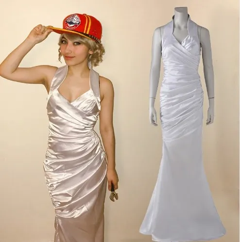 Final Fantasy XV FF15 Lunafreya Nox Fleuret, карнавальный костюм, белое Нарядное вечернее платье, костюмы на Хэллоуин для женщин, на заказ