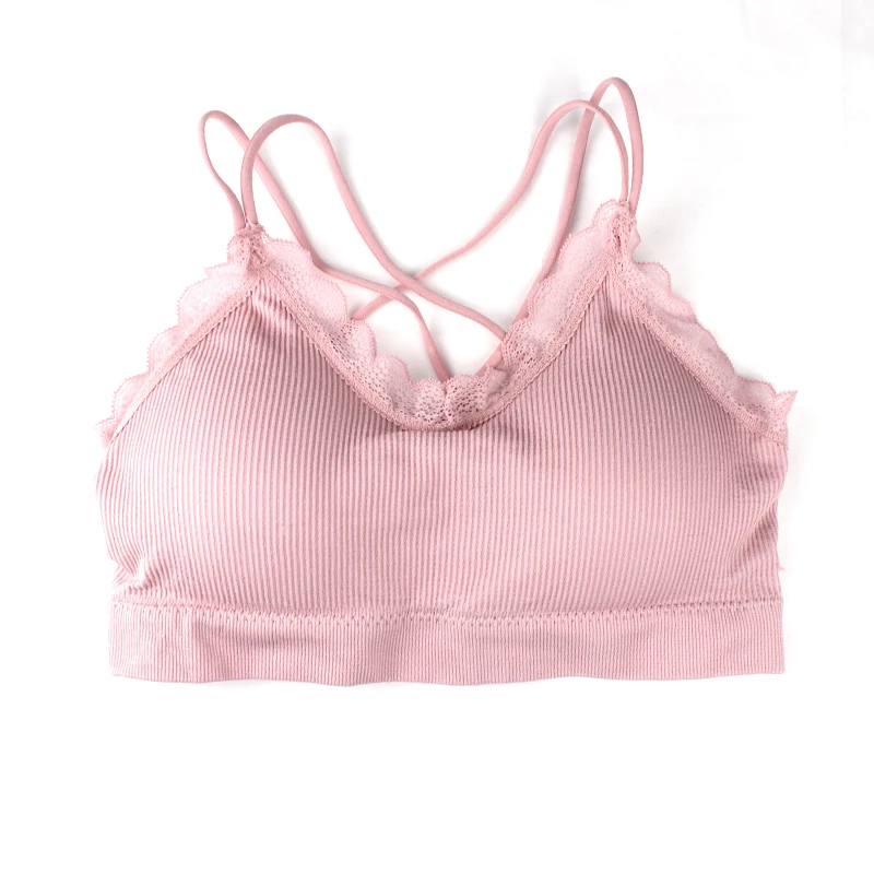 Sexy Tube Tops Women Underwear Female Lace Seamless Brassiere Soft Comfortable Sports Bra With No Steel Ring Lingerie Lace Tops Women lingerie bra,women tank tops,women tube tops