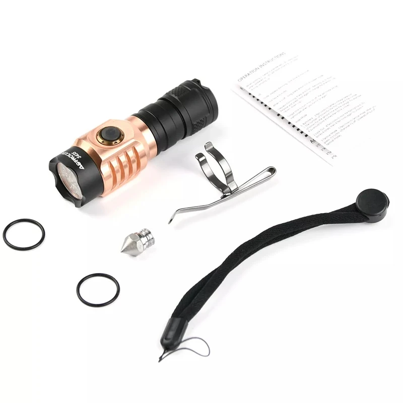  Astrolux S43S 4x XP-G3 / Nichia 219C 2100 Lumens Mini Portable EDC 18350 18650 LED Flashlight Tacti - 4000090219359