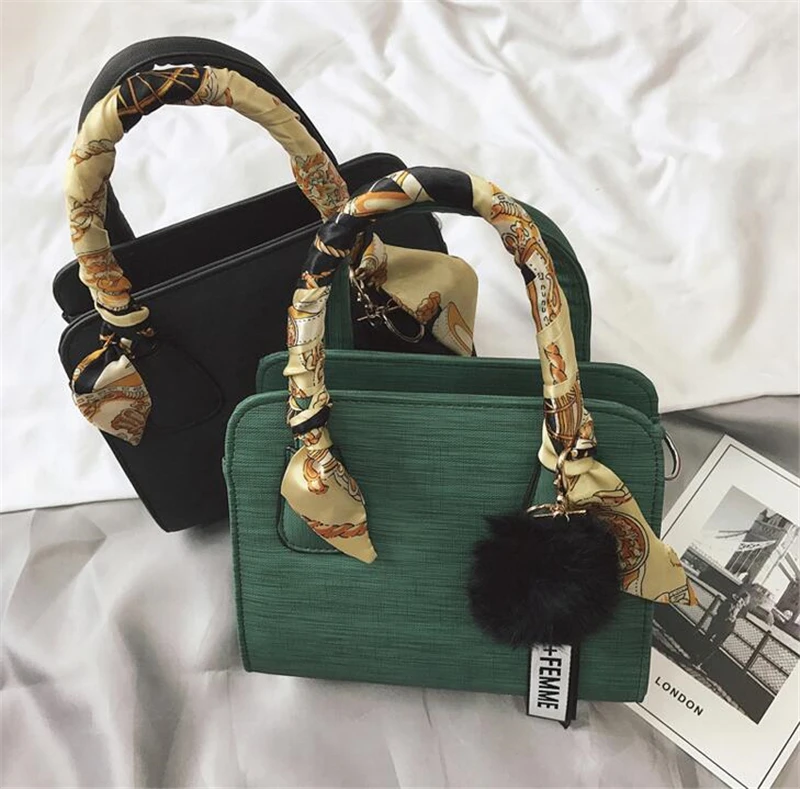 Новые модные женские сумки через плечо, сумка через плечо, роскошные сумки, женские сумки, квадратные Дизайнерские Сумочки с шариками для волос, сумка для путешествий