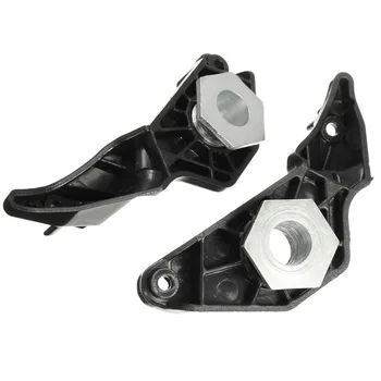 

2 Pairs Car Clips Set Halogen Headlamp 525 E60 520 E61 523Li 528Li Heat Resistant Light Holder Black Repair Brackets Front