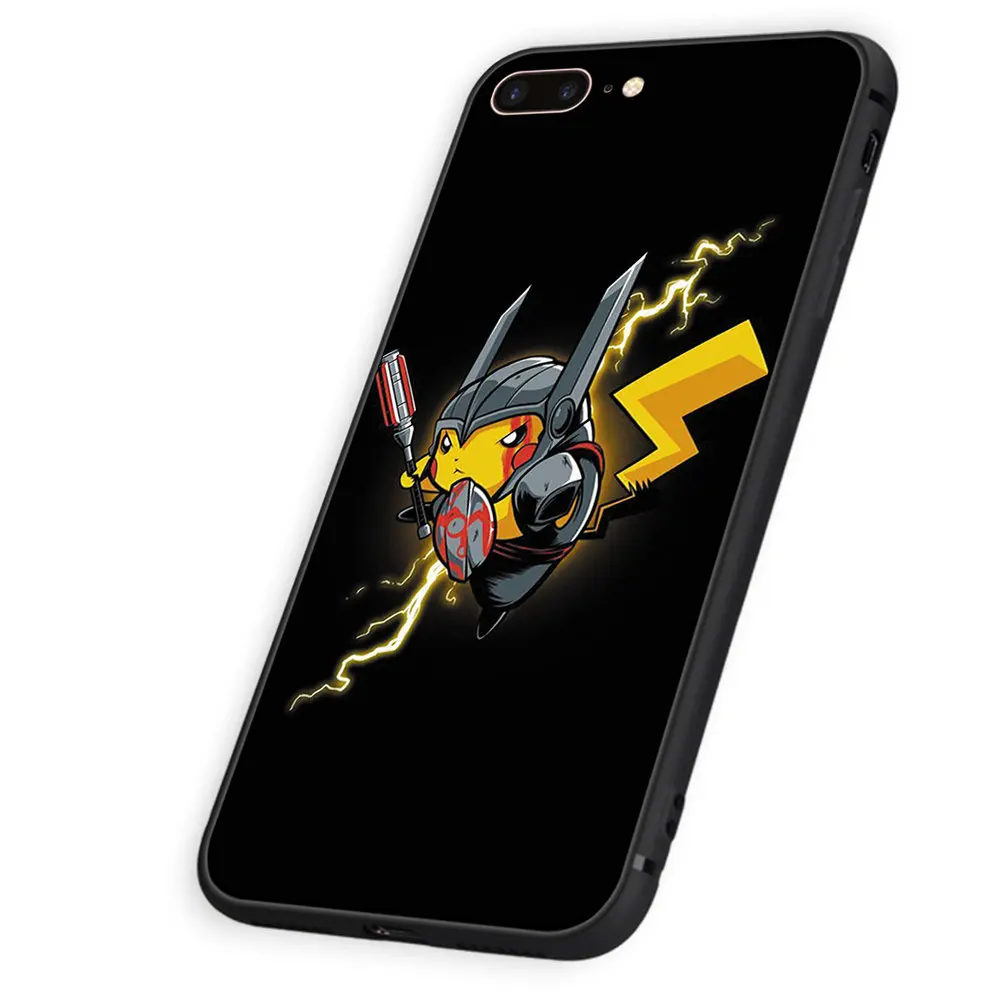 Забавное японское аниме PIKACHU чехол для iphone 5 5S se, 6, 6 S, 7, 8, Мягкий ТПУ силиконовый чехол для телефона iphone X XS XR 11 Pro Max