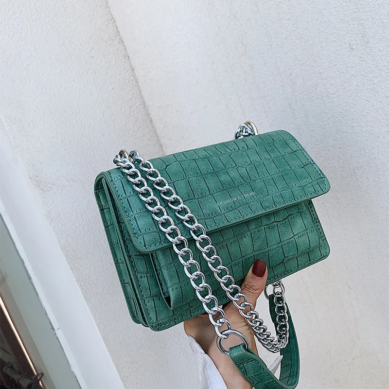 Женские сумки через плечо с каменным узором 2020 маленькая сумка цепочкой из