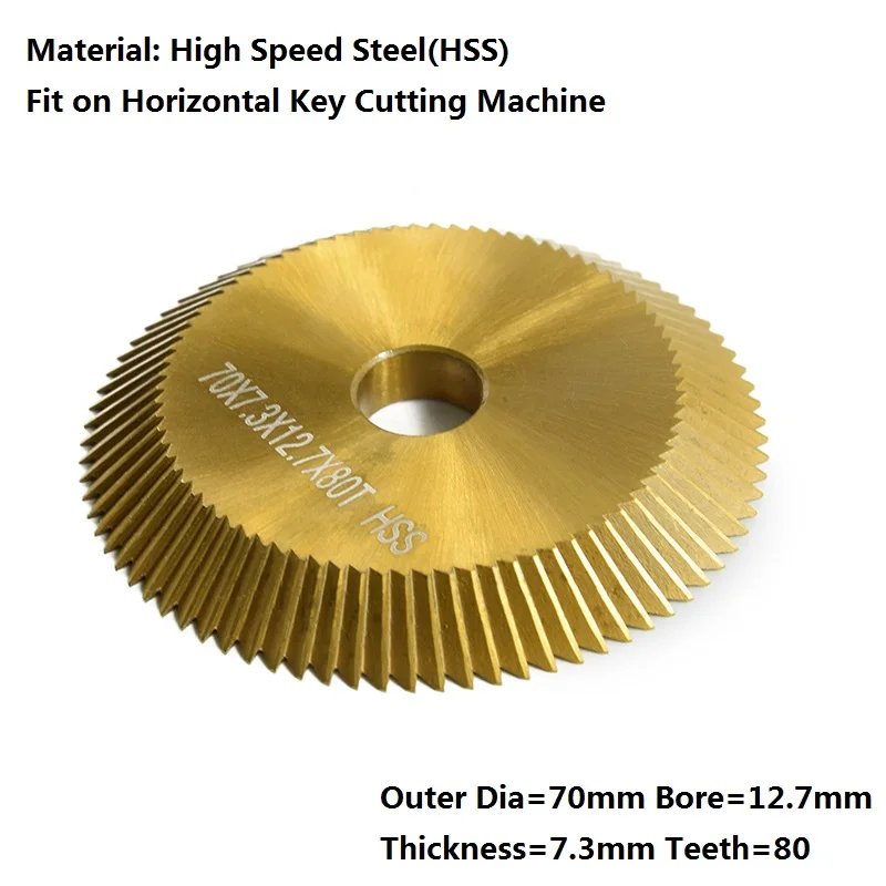 Najtaniej P253 darmowa wysyłka stal szybkotnąca 70*7.3*12.7mm 80T ostrze do Wen Xing cięcie kluczy maszyna scyzoryk nóż do cięcia ślusarz narzędzia