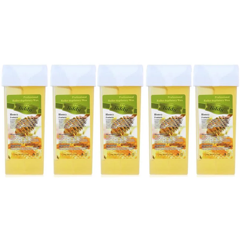 5X Roll On Wax Cartridge Hair Removal Wax Cream 100g Depilatory Cartridge Hot Hair Removal For Women Men Skin care