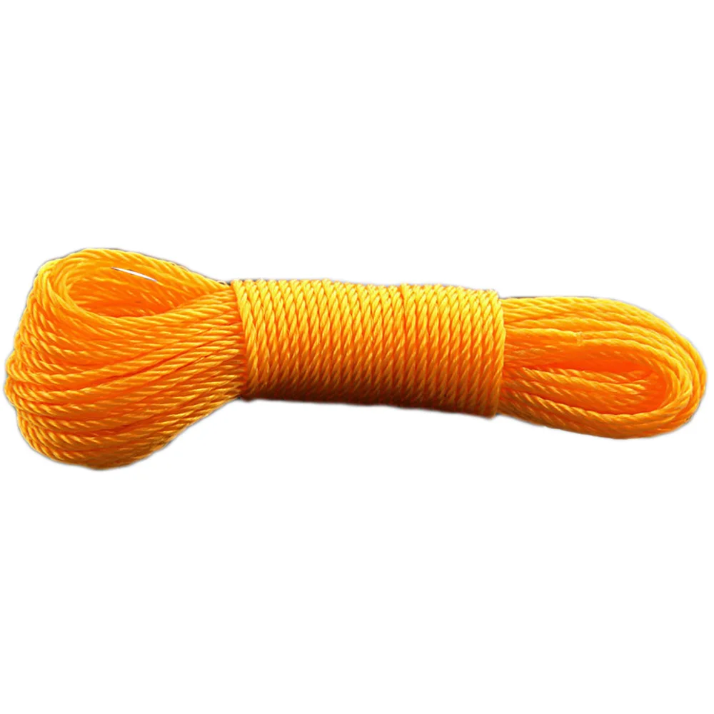 20 meters orange Новое поступление, 10 м/20 м, веревки для одежды, Длинные цветные нейлоновые веревки, шнурок, канат для теней, сетка для одежды, Садовые принадлежности - Цвет: 20 meters orange
