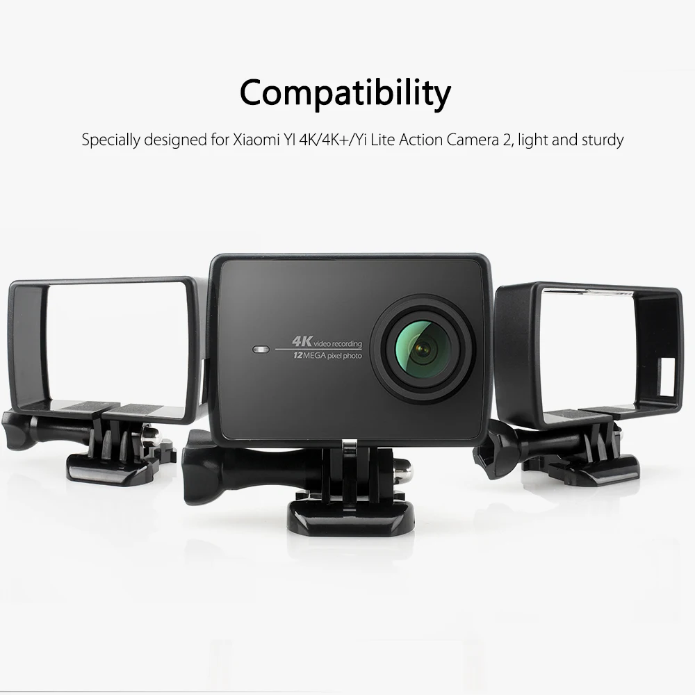 Vamson для YI 4K корпус Боковое крепление защитная рамка чехол для Xiaomi YI 4K экшн-камера 2 с креплением и винтом VP645