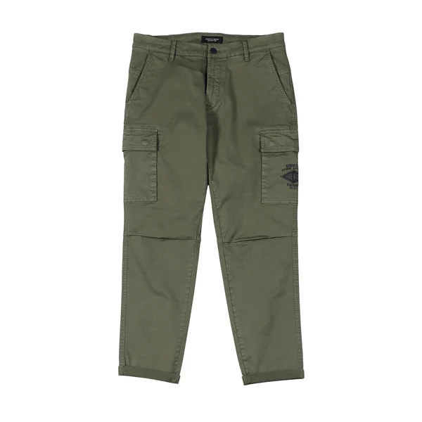 army green Мужские брюки-карго в стиле хип-хоп SIMWOOD, винтажные модные тактические брюки до щиколотки большого размера, уличная одежда новой модели 190461 на осень - Цвет: army green