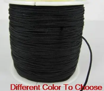 

ghtu4 black white mixed 1 5mm nylon 160M/15yards/lot Chinese knot tread crystal cord String Rope tassel necklace