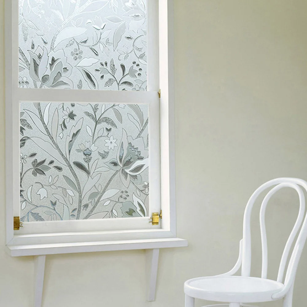 

45cm x 200cm PVC Window Sticker Printing Bath Window Paper Waterproof Sunscreen Static Cling Cover Glass Window Film Stickers