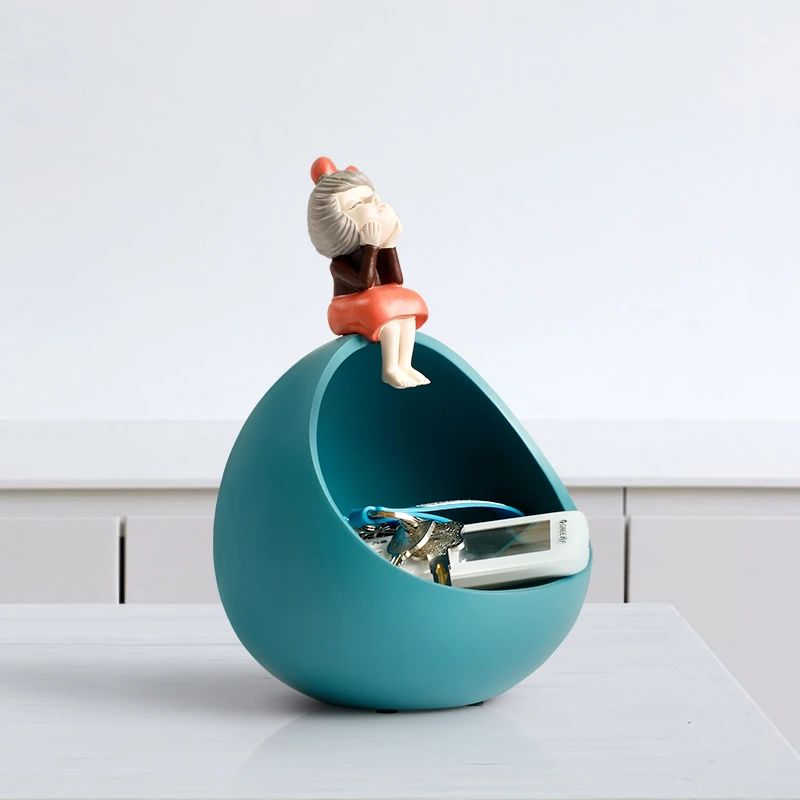 de almacenamiento con cajas para llaves, para oficina, adornos, decoración del hogar, accesorios modernos, color rosa dulce|Boles y platos| - AliExpress