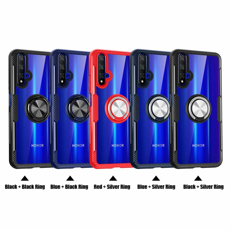 Прозрачный чехол для телефона huawei Nova 5 T, чехол из прозрачного поликарбоната+ углеродного волокна, полное защитное кольцо, чехол для huawei Nova 5, чехол