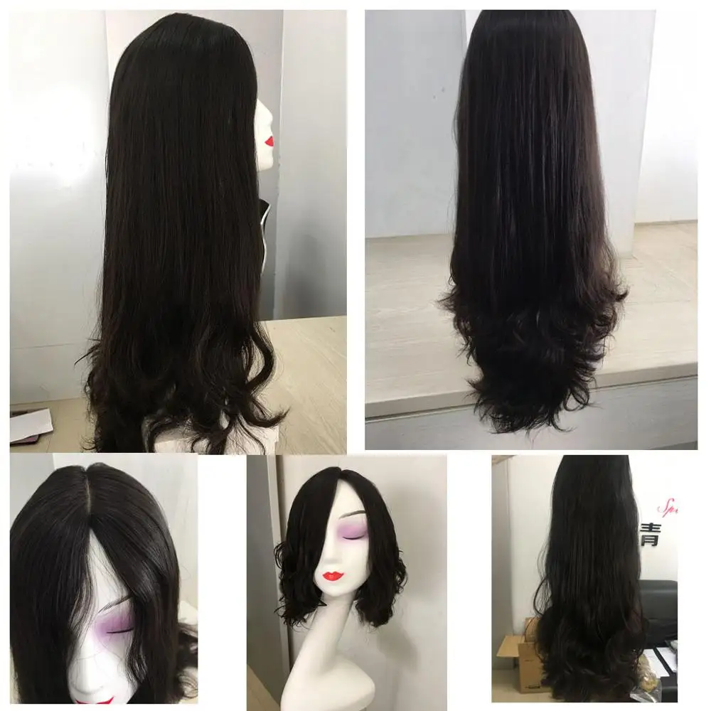 Темно-коричневый в продаже Sheitel Tsingtaowigs европейские натуральные волосы необработанные волосы, еврейский парик, лучшие парики