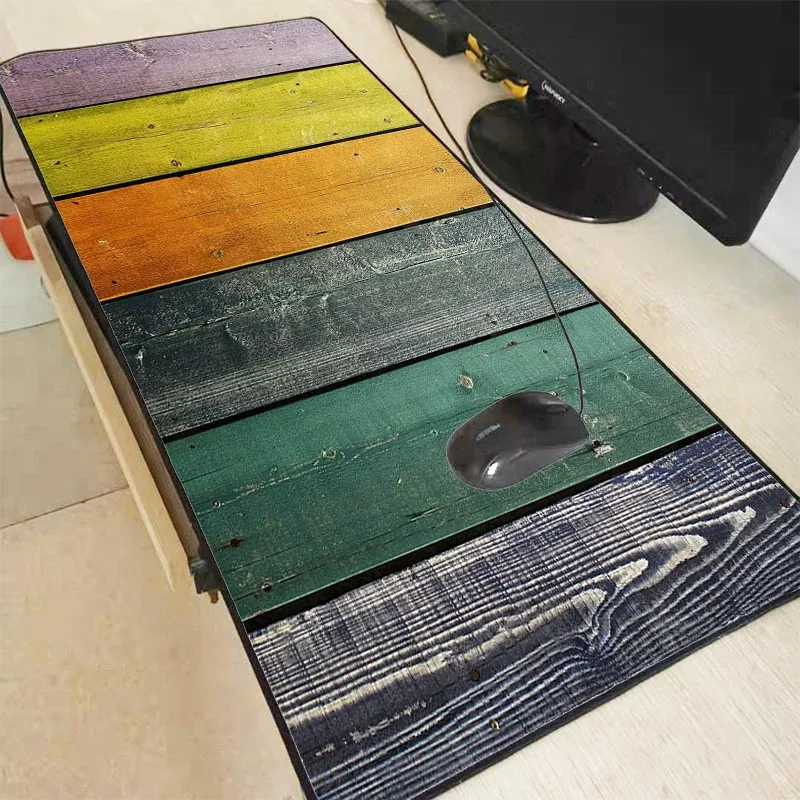 XGZ Wood Board Colors Gaming Mouse Pad Rubber Locking Edge Super Large Mat for Dota 2 LOL CSGO Game Player pad | Компьютеры и офис