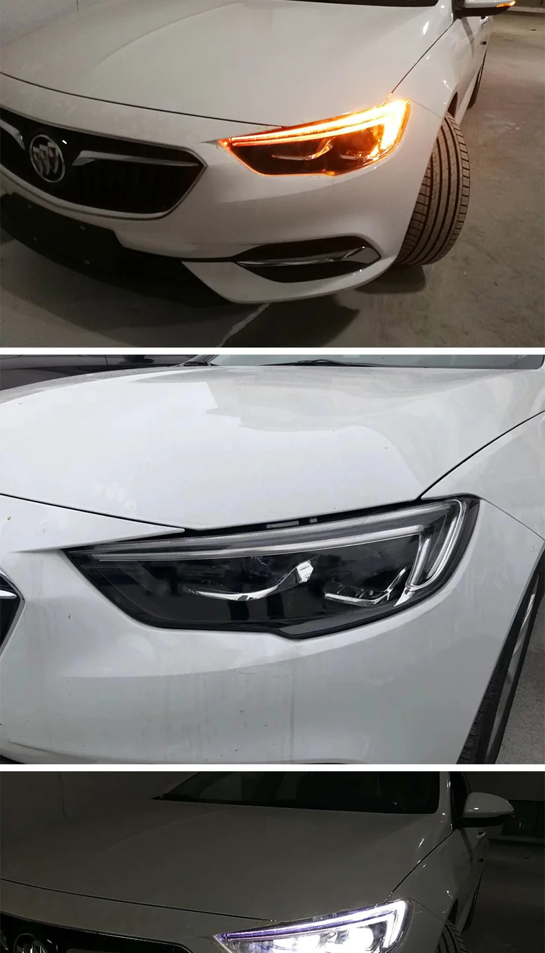 Автомобильный Стайлинг светодиодный фары для Buick Regal для- Regal Головной фонарь светодиодный объектив двойной луч все светодиодный фары