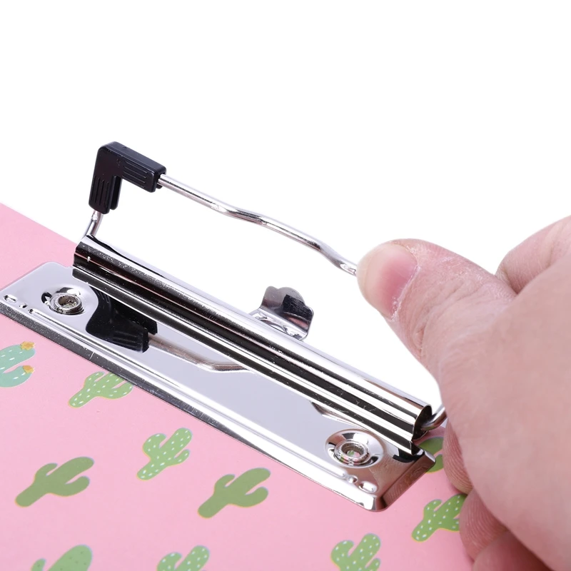 Cute Animal File Folder Writing Clip Board Cactus