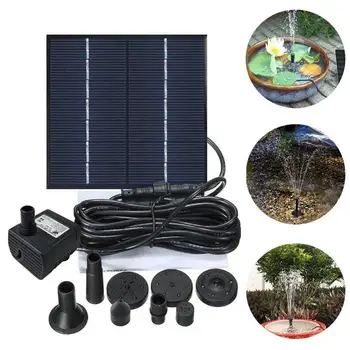 

1.2W Solar Garden Fountain Pump Solar Garden Fountains Waterfalls Power Solar Bird Fountain Powered Water Pump Birdbath Fountain