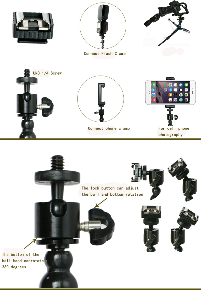 Intova Flex Arm for Camera Flash Mount 18cm for sale online 