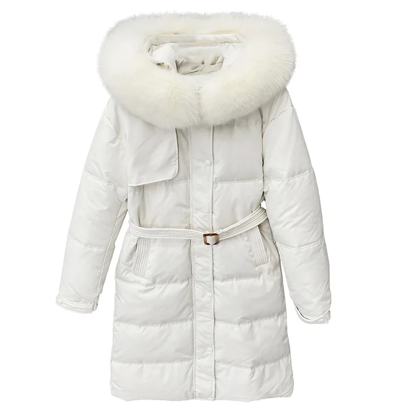 Winter Warm White Duck Down Jacket Women 2020 New