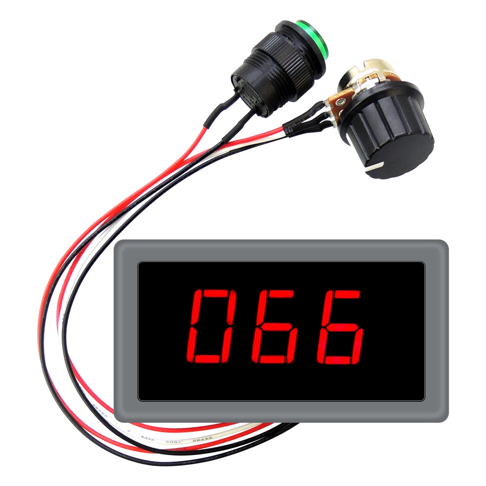 Регулируемый DC 6 V-30 V 12V 24V MAX 15A 16kHz контроллер скорости ШИМ мотора W/цифровой дисплей управления двигателем постоянного тока CV регулятор переключатель